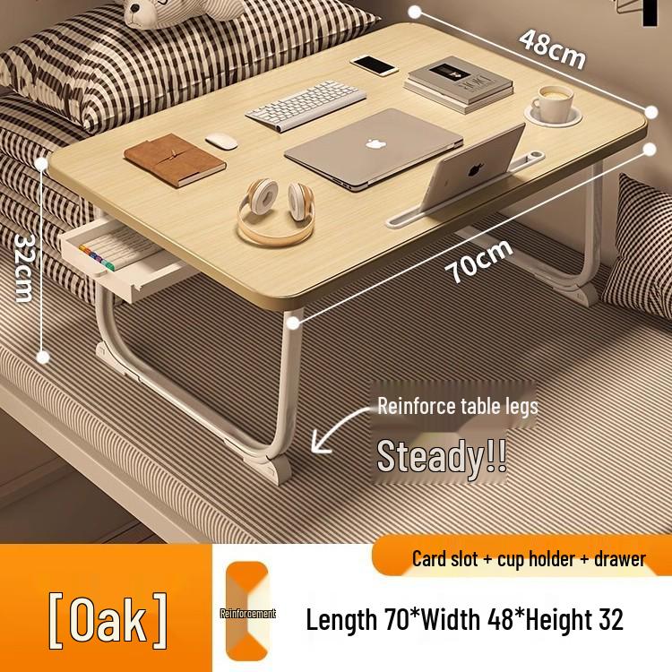 Foldable Bedside Laptop Table for Dormitory or Bay Window