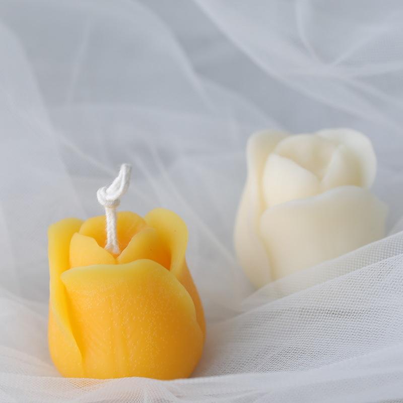Aromatherapy Candle Silicone Mold 3D Rose Flower Shape Soap Silicone Mould DIY Candle Form Soap Moul