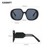 Oversized Round Sunglasses Men Women Trendy New In Gradient Candy Color Shades Goggle Fashion Ins Popular UV400 Eyewear