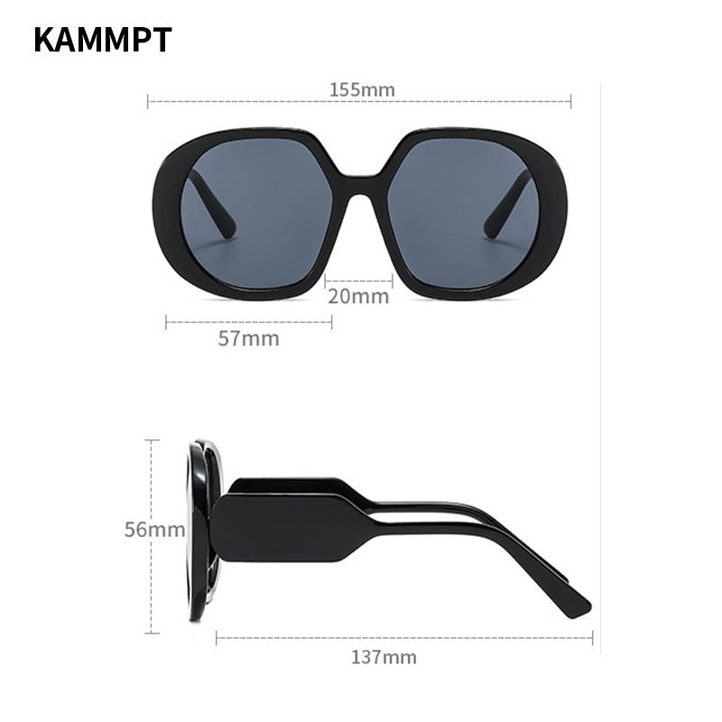 Oversized Round Sunglasses Men Women Trendy New in Gradient Candy Color Shades Goggle Fashion Ins Popular UV400 Eyewear