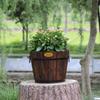 Miling Carbonized Wooden Planter Pot