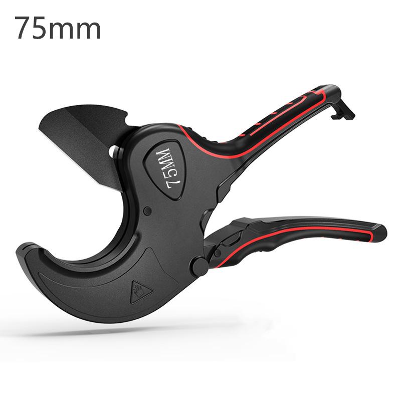 New 32/42/63/75mm PVC Scissors Professional Pipe Cutters Hot Melt Pipe Shear Self Locking Ratchet Knife Cutting Knife Hand Tools