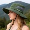 Cappello da Sole Estivo Unisex a Tesa Larga con Rete Traspirante, Tessuto Leggero Protezione Completa per Viso e Collo per Pesca Escursionismo Campeggio Spiaggia Uso Esterno