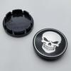 4 Stück 56MM ( 51MM Innendurchmesser) Totenkopf Logo Emblem Auto Radnabendeckel Styling Zubehör für Felgen Naben Nabenkappen Abdeckung Abzeichen Ersetzen