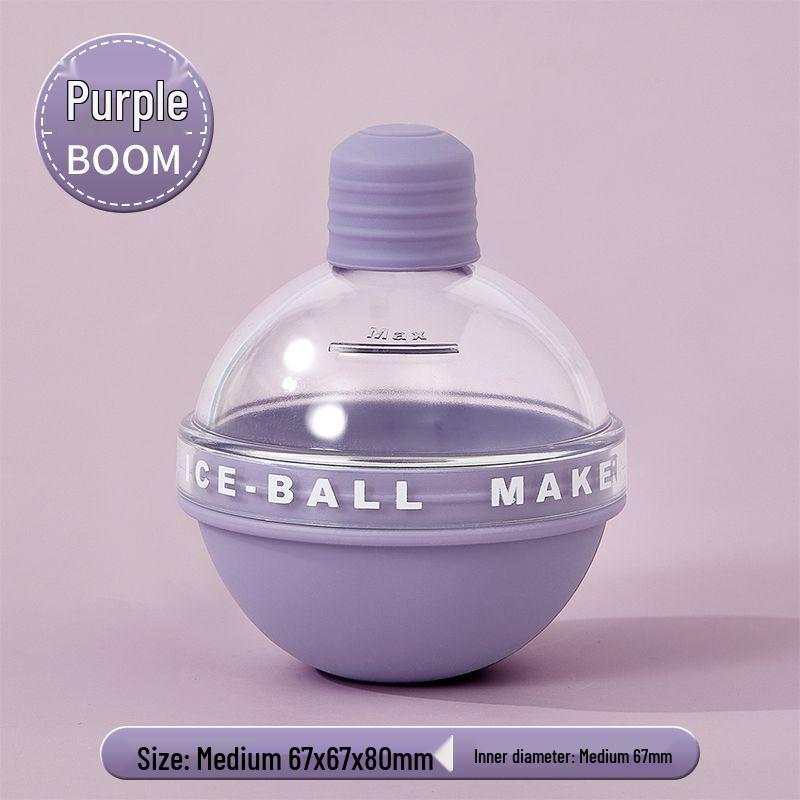Silicone Ice Ball Mold for Easy Release: Home Use Whiskey Sphere Tray