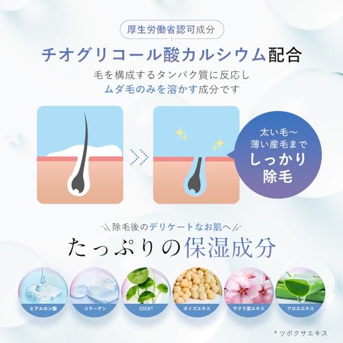 [Easily Achieve Smooth Skin] Fis White Hair Removal Cream 150g (Quasi-drug) for VIO Area (Single Item)
