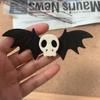 Punk Angel Bat Hair Clips Halloween Hair Barrette Lolita Skull Bat Duckbill Clip