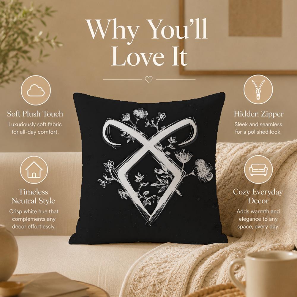 TV S-ShadowhuntersS Cushion Cover Double-Sided Printed Pillow Cover Hypoallergenic Dust-Mite Proof