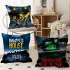 Monster House Classic Personalized Pillow Dust Cover Bedroom Kids Party Decoration Pillowcase Birthday Children Gift