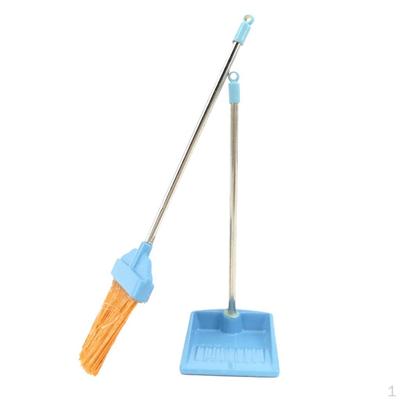 1/12 Broom Dustpan Set for Dollhouse Decorative Accessories