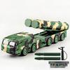 1:50 Dongfeng Missile Carrier Julang Missile Launcher Alloy Metal Diecast Model Car Home Trendy Toys Ornaments Holiday Gifts Boy