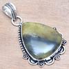 Pendant Newlite Jasper Gemstone Handmade Mother Day Silver Jewelry 2"