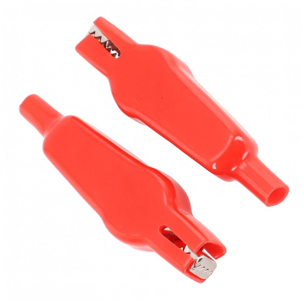 20A Elektrische Messleitungen mit isolierten Klemmen (Rot/Schwarz 2 Stück)