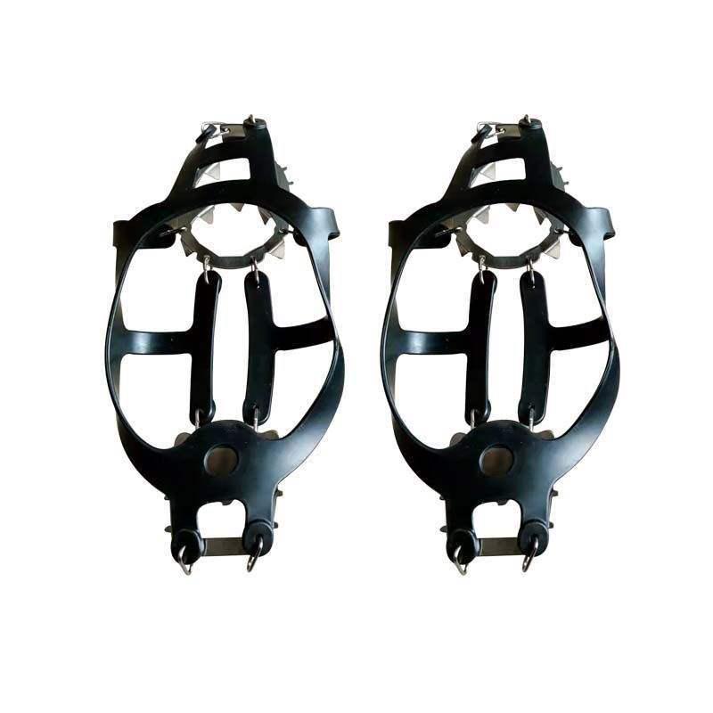 1824 Ледолазные кошки: Нескользящие альпинистские шипы для пеших прогулок и приключений на открытом воздухе 18-tooth stainless steel crampons M size 35-41