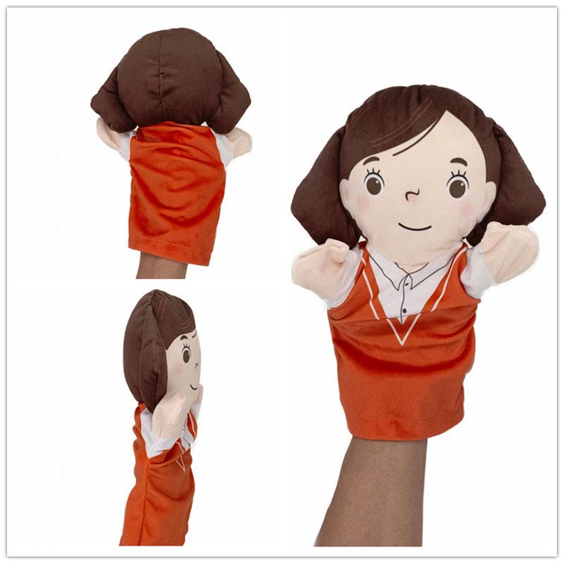 25cm Family Hand Puppet Set, Plush Role Play Puppets, Parent-Child Interactive Educational Game Toys