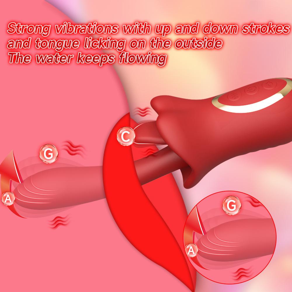Lip Lure Vibrating Tongue Licking Masturbator for Women
