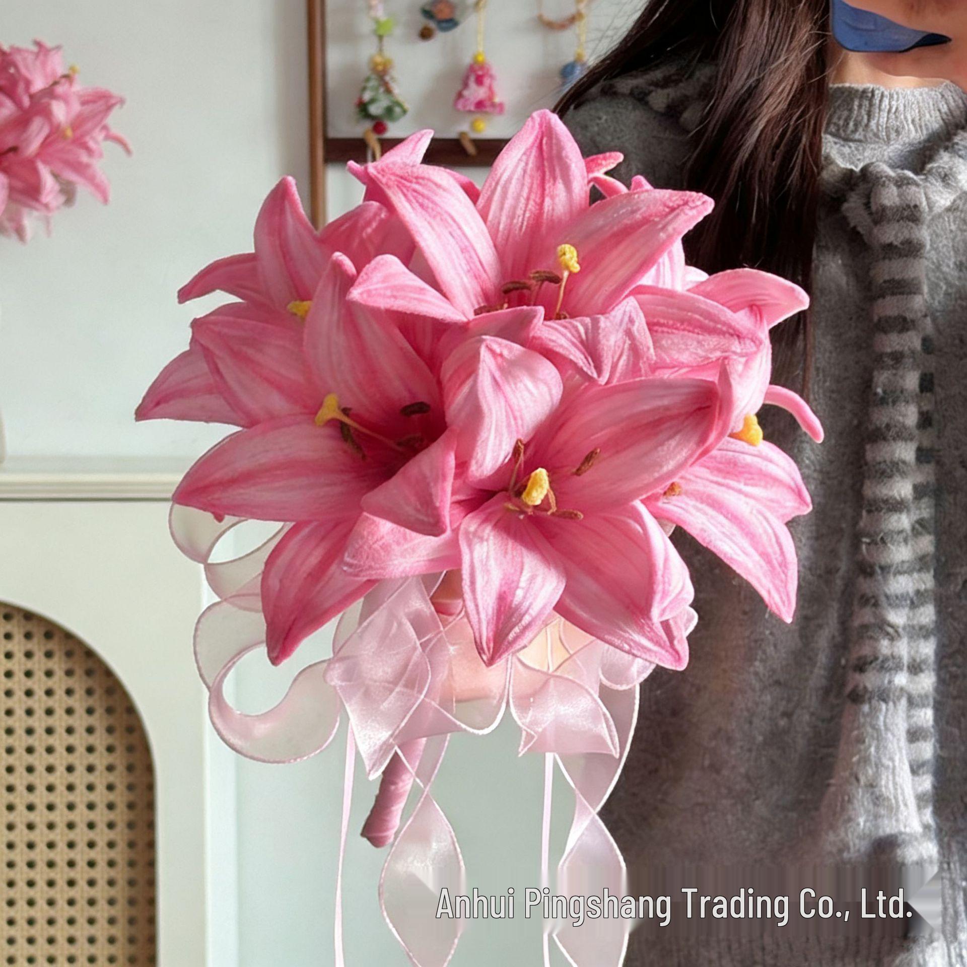 Lily Bouquet: Little Pink Fairy Twist - DIY Handmade Kit for Best Friend’s Birthday Gift Requires DIY; Clip, Lighter, Scissors