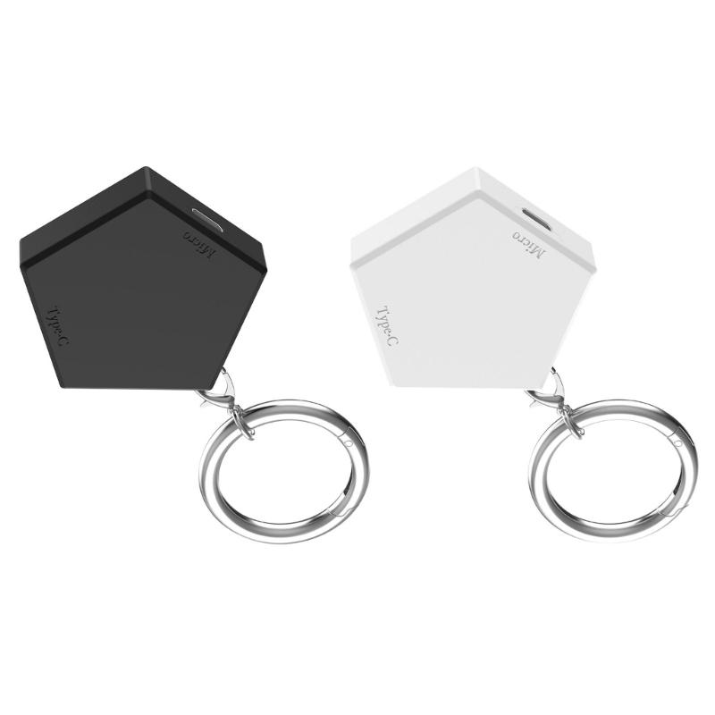 Portable Keychains Charger Base Tiny  USB Type C Input Safety Defense  Fast Charging Base PVC for  Watch X2 Mini