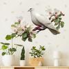 Creative Branch with Doves and Birds Wall Sticker World Peace Theme for Kids Room Decoration Living Room Bedroom Background Self Adhesive Wall Decal
