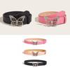 Simple And Stylish Metal Butterfly Rhinestone Belt For Women