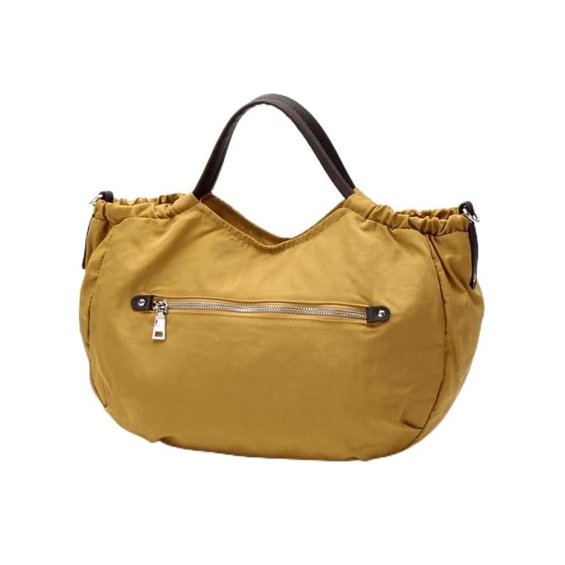 

[Isaac Vouet] tote bag [Y’SACCS vous et] Side gathered 2WAY tote M size Light mustard(41)