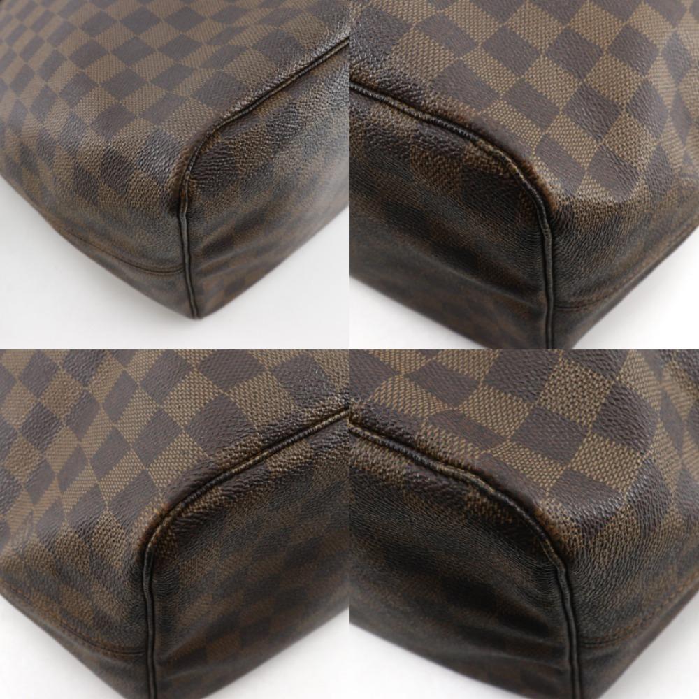 LOUIS VUITTON Neverfull GM Tote Bag N51106 Brown Damier canvas unisex Used