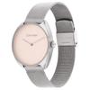 Calvin Klein Watch Quartz Movement Stainless Steel Strap 34mm Pink Dial Women's Watch 30 Meters Waterproof 25200269