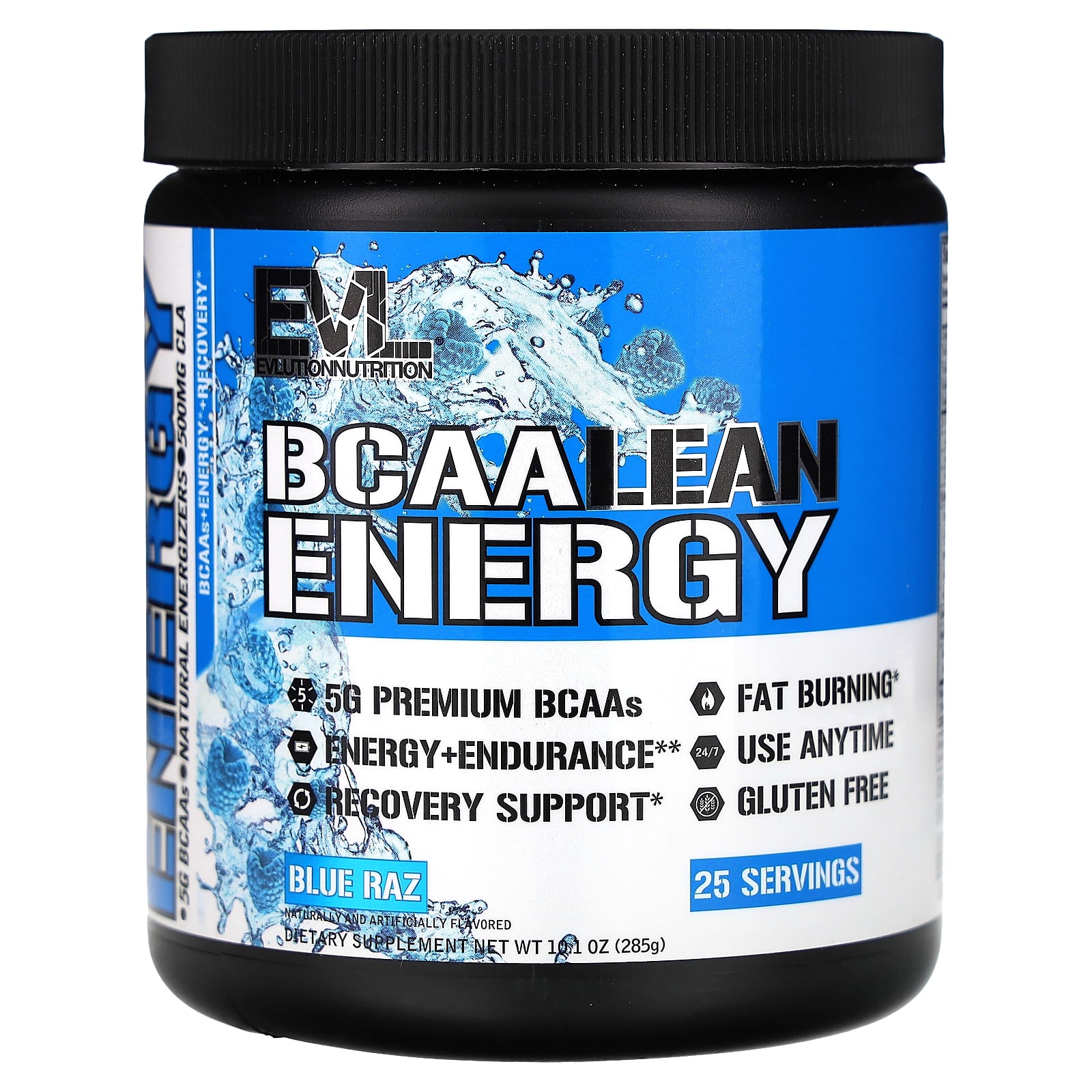 

EVLution Nutrition, BCAA Lean Energy, Blue Raz, 10.1 oz (285 g)