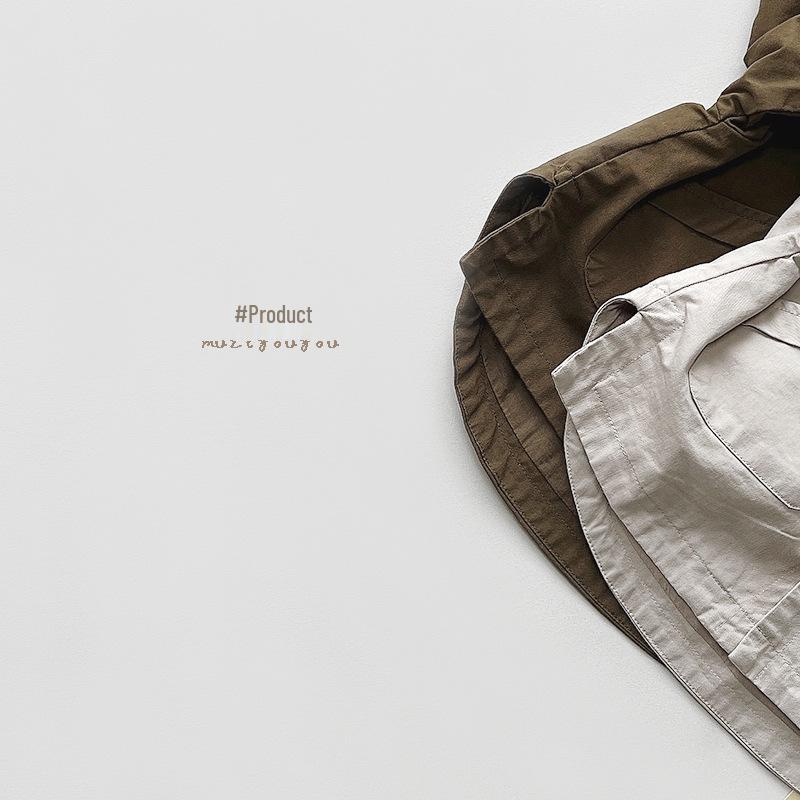 Favor~Kinder Retro Koreanischer Stil Hemdjacke: Trendiges Frühjahr 2025 Oberteil für Jungen & Mädchen