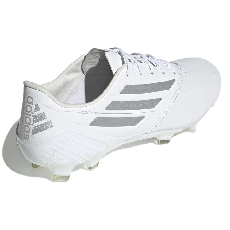 Adidas Adizero F50 4 Leather FG White Silver Metallic Men Sneakers Cloud-White Core-Black GX3911