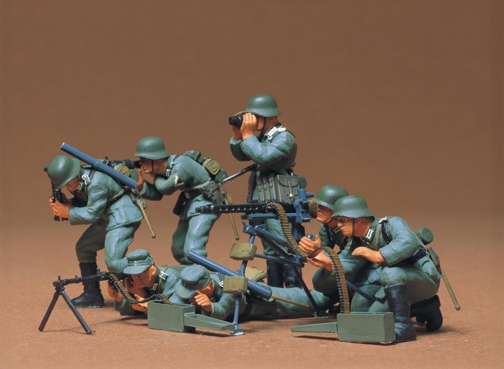 Tamiya Military Miniature Series 38 German Army Infantry Machine Gun Team Set Plastic Model Kit 35038 1/35 No.