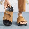 Unisex Suede Double Strap Slide Sandals with Adjustable  and Soft Insole for Casual Summer Wear