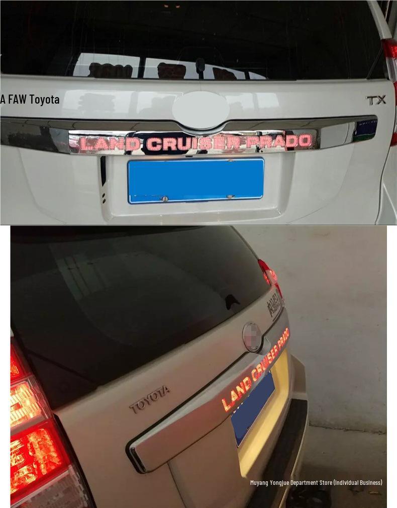 LED Tailgate Trim Strip for Toyota Prado 2014-2023: Stylish Trunk Decoration