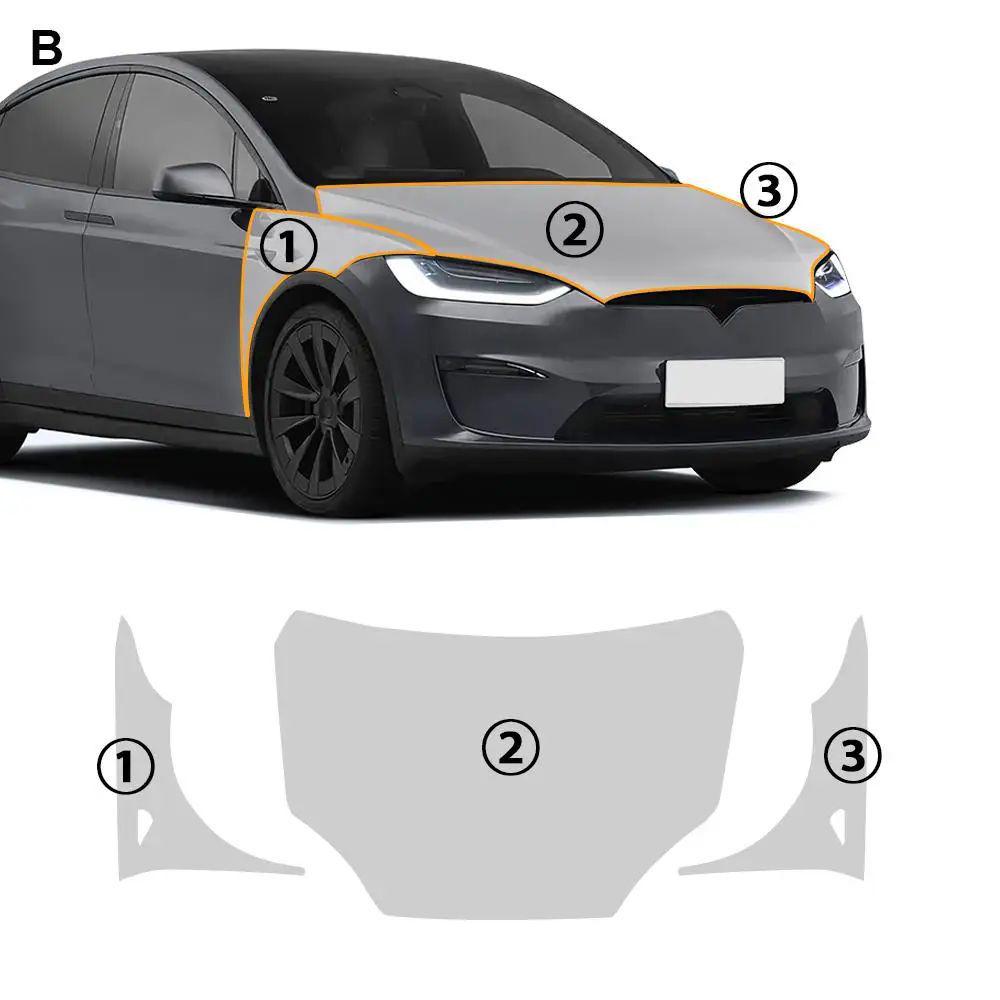 Exclusive Tesla Model X 20-22 Invisible TPU Paint Protection Film