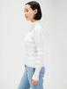 FRAY Decollete Sheer Knit Pullover FWNT224037 White F I.D. Women's