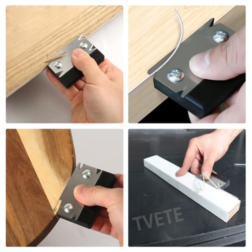 TVETE Mini Chamfer Plane, 45 Degree Chamfer Plane, Sharp Woodworking Plane, for Fine Work on Corkboard and Drywall, Woodworking Cutting Tool for Profe