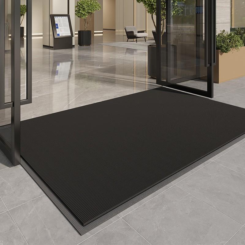 Grey Non-slip Waterproof Door Mat Commercial Hotel Entrance Indoor Home Dirt-resistant Floor Rug
