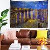 Van Gogh Paintings Printed Large Wall Tapestry Art Science Fiction Room Home Decor Decor Blanket