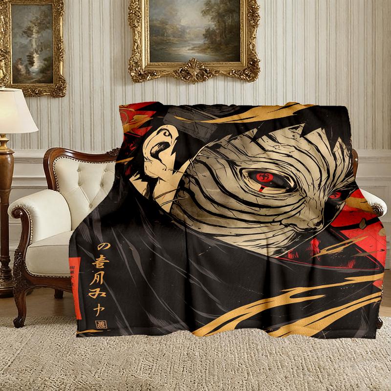 1pc Digital Print Nap Blanket, Naruto Blanket for Home Use, All Season Warmth, Christmas and Valentine's Day Gift Blanket