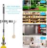 Wall Mounted Mop Rack (2 Racks And 3 Hooks) Stainless Steel Mop Rack Receive 2ML