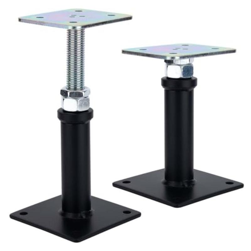 Pacote com 2 Ajuste Macaco de Piso Posto Macaco de Piso Suportes de Levantamento 6-9 Polegadas Ajustável Macaco de Casa Ajuste Suportes Suportes de Levantamento Mini Scr