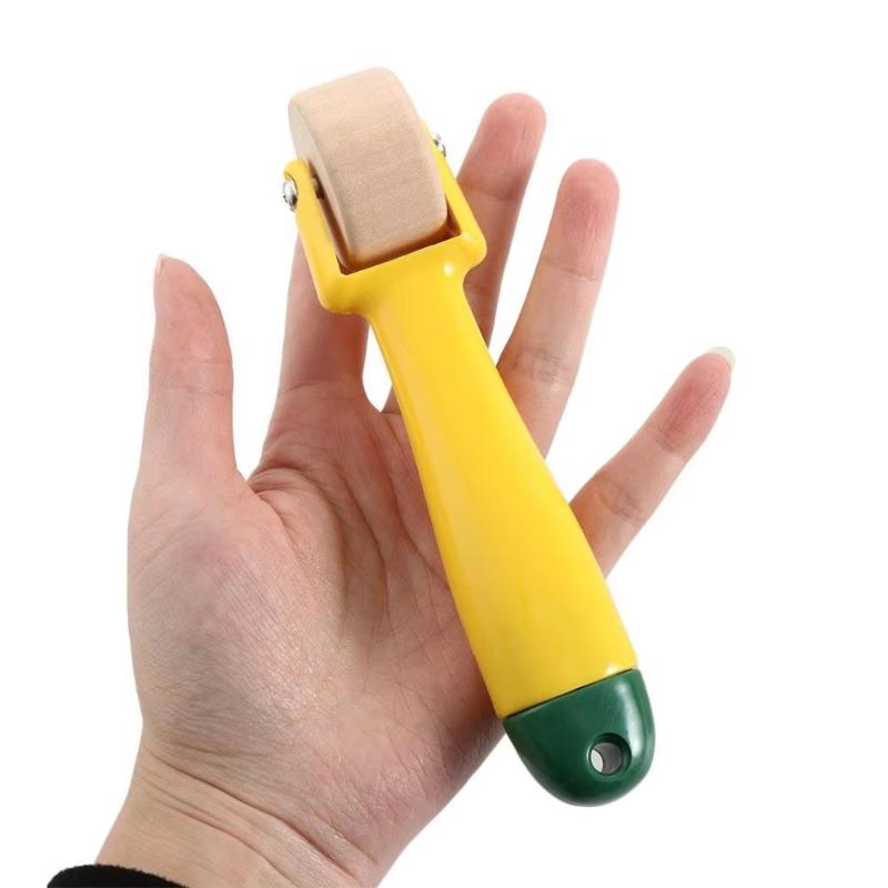 Ink For Quilting Sewing Handmade Tool Sewing Notion Quilting Press Roll Home Decoration Wood Seam Roller Wallpaper Roller