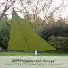 10ft Rain Fly UV Sun Shade Sail Canopy Waterproof Heavy Duty Triangle 210T Polyester Awning Sand Sunshade for Outdoor Patio Garden Backyard Activities