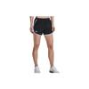 Contrast Logo Print Mid-Waist Casual Shorts Women Bottoms Black 1350196-002