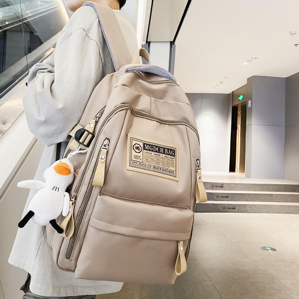 Casual Versatile School Bag College Students Junior High School Students Large Capacity Simple Backpack Computer Backpack Men's and Women's Fashion