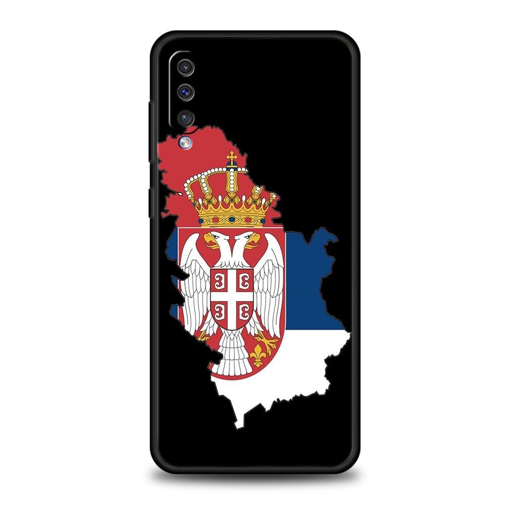 Serbia Flag Phone Case For Samsung Galaxy A12 A14 A32 A50 A70 A20E A20S A10 A10S A22 A30 A40 A34 A54 A42 A52 5G A02S A04s Cover