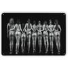 Decorative Metal Tin Sign, Anime Fitness Girl, 20x30 cm