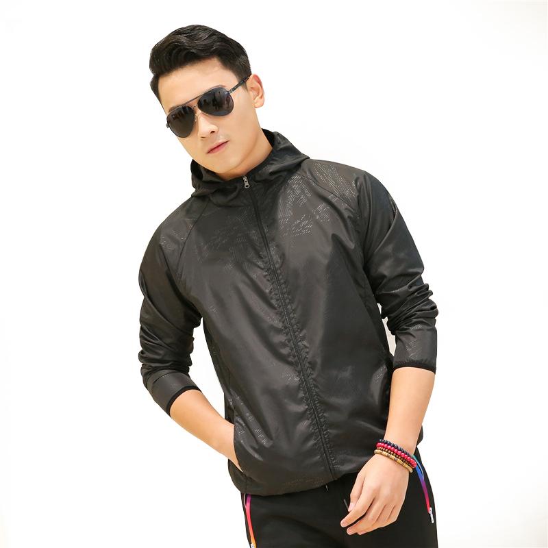 Jachetă cu glugă cu protecție UV pentru alergare sport, pliabilă, ultra ușoară