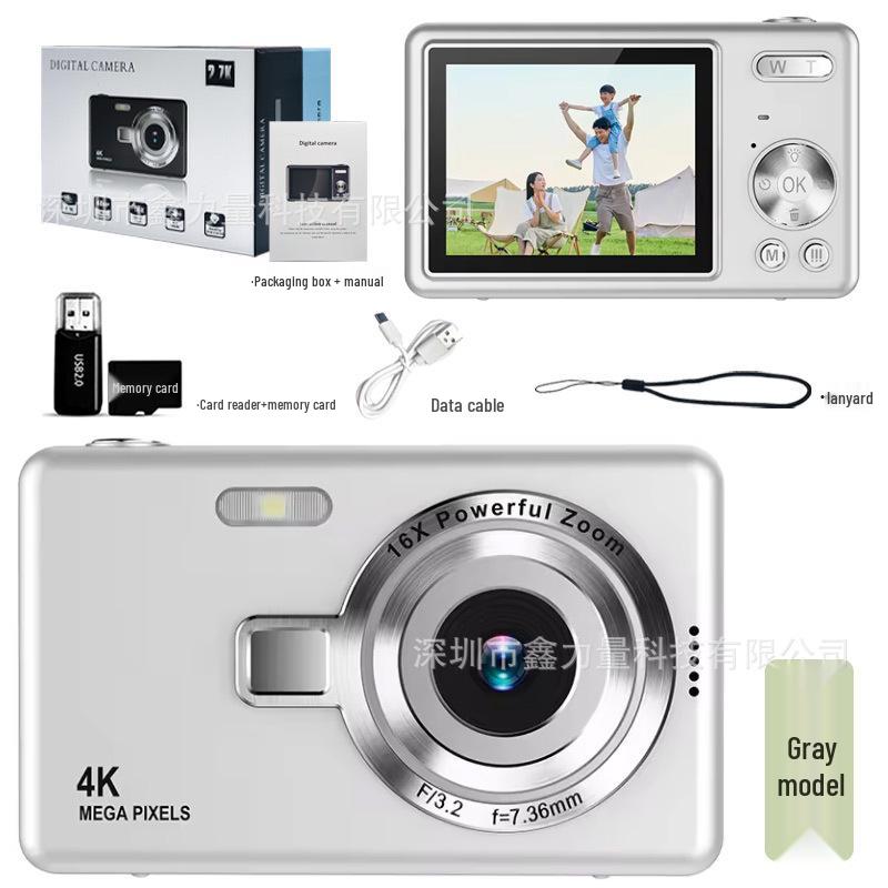 2024 სტუდენტისა და ახალგაზრდის პორტატული ორმაგი HD ციფრული კამერა