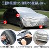 LINFEN Hood Cover, Half Car Cover, Half Fleece-Lined, Waterproof, Snowproof, UV Protection, Dustproof, Sun